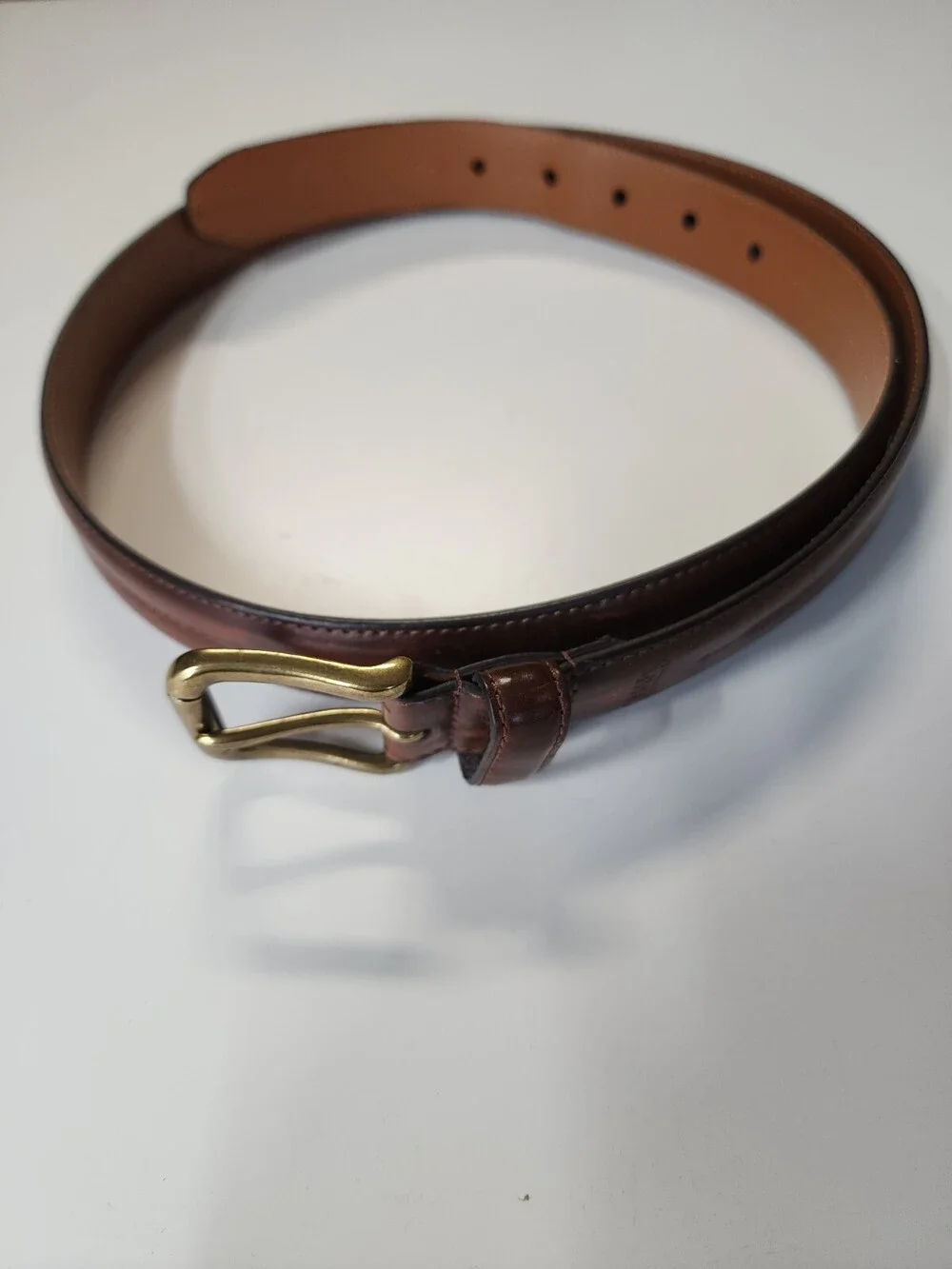 Chaps Belt Mens 38 Brown Leather 1